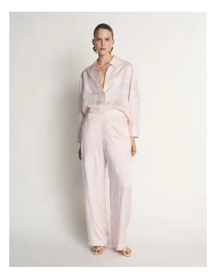 Floral Jacquard Straight Leg Pant image 4