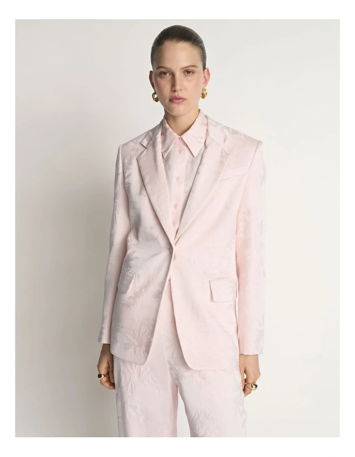 Floral Jacquard Blazer image 1