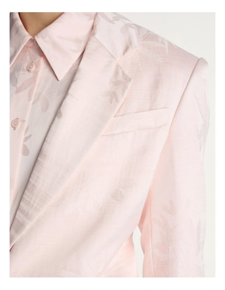 Floral Jacquard Blazer image 3