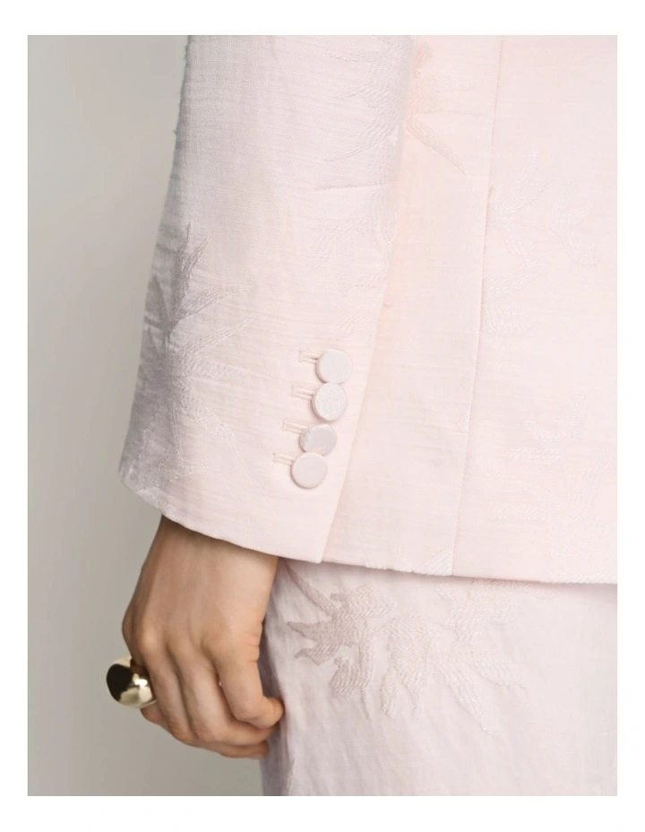 Floral Jacquard Blazer image 4