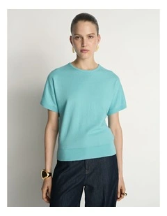Cotton Cashmere Knit Tee