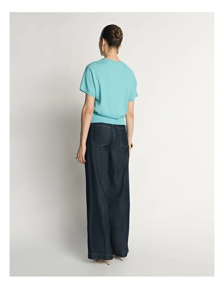 Cotton Cashmere Knit Tee image 2