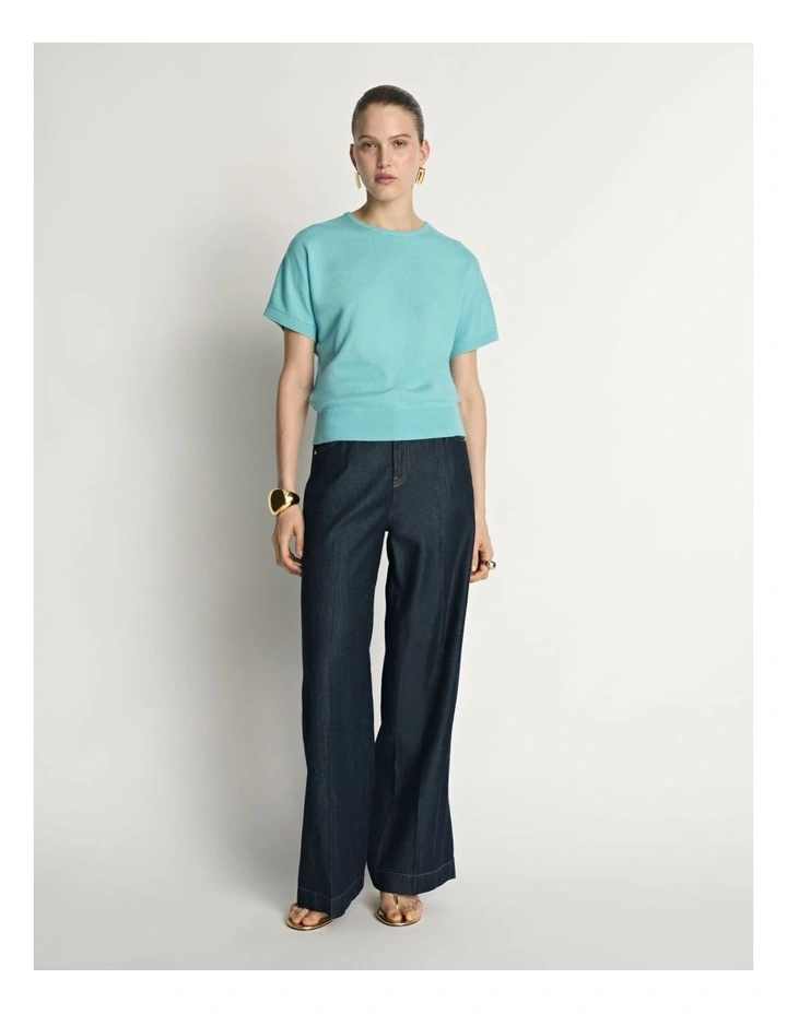 Cotton Cashmere Knit Tee image 5