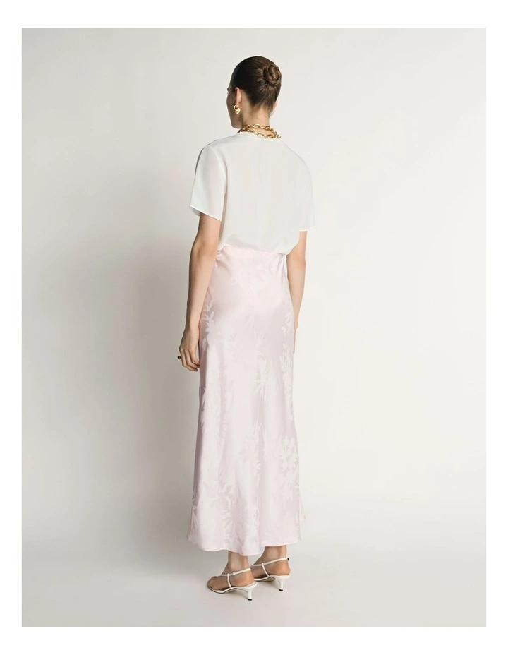 Floral Jacquard Bias Skirt image 2