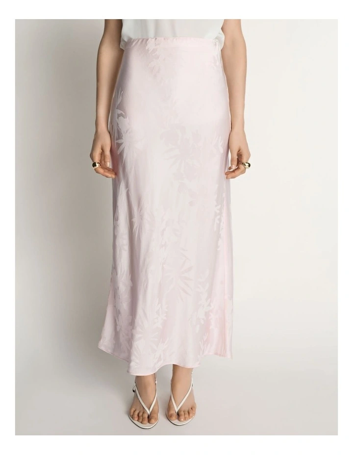 Floral Jacquard Bias Skirt image 3