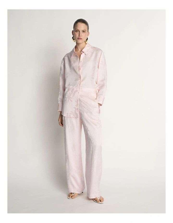 Floral Jacquard Relaxed Shirt image 4