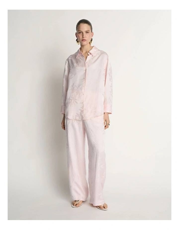 Floral Jacquard Relaxed Shirt image 5
