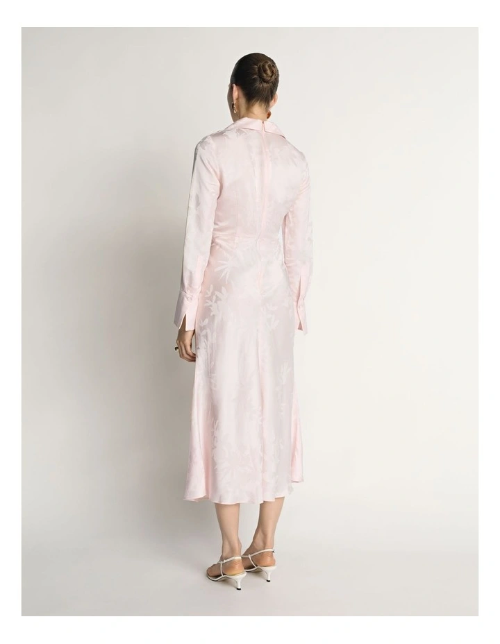 Floral Jacquard Wrap Dress image 2
