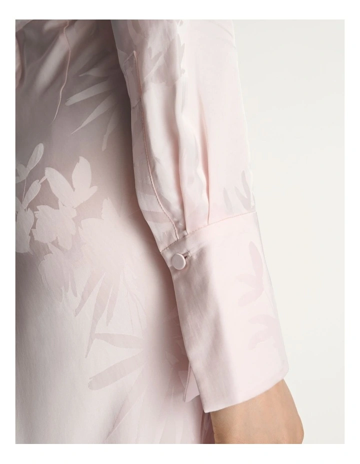 Floral Jacquard Wrap Dress image 4