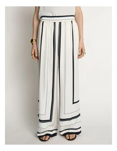 Twill Scarf Print Pant