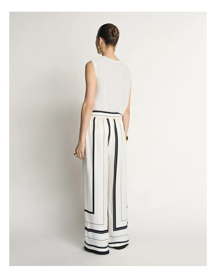 Twill Scarf Print Pant image 2