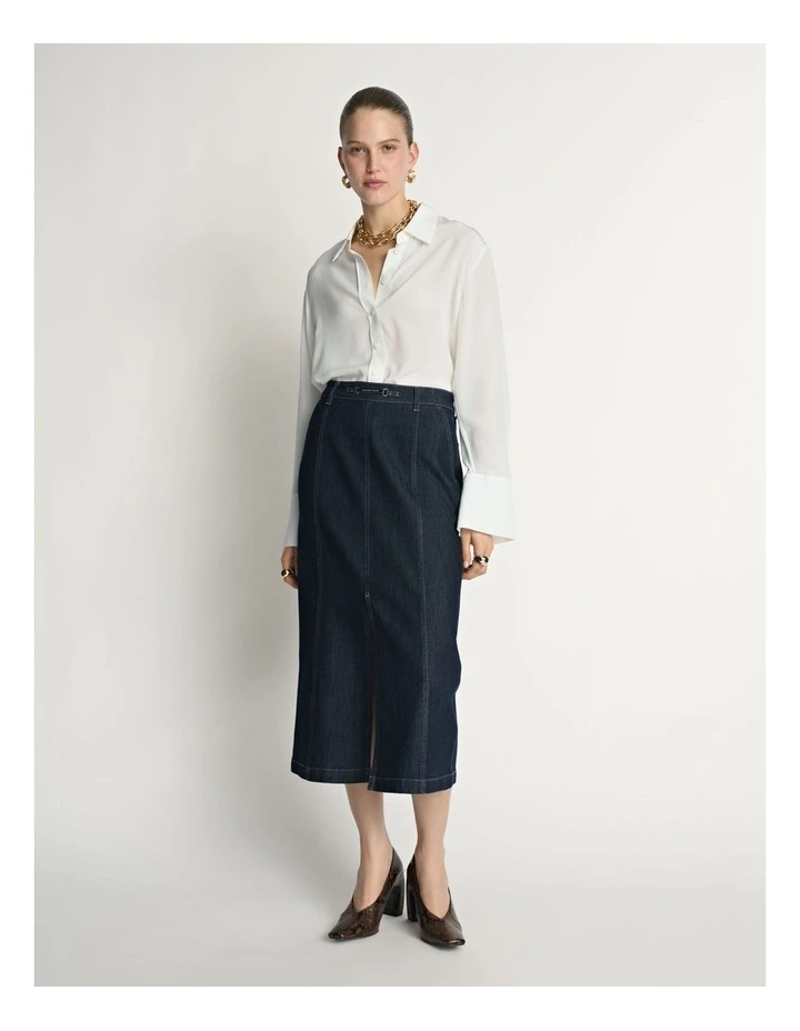 Denim Pencil Skirt image 5