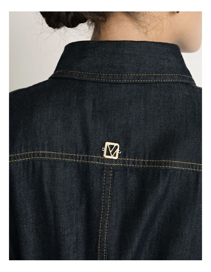 Denim Belted Jumpsuit image 5