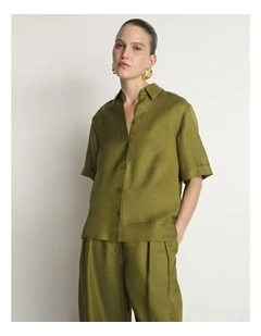 Drapey Viscose Linen Shirt