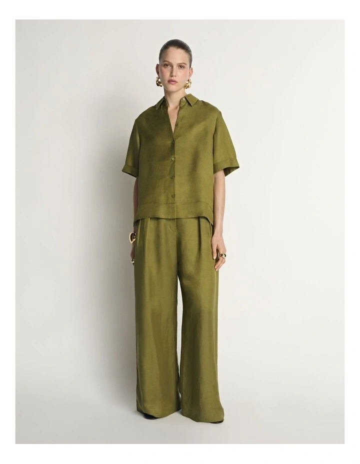 Drapey Viscose Linen Shirt image 4