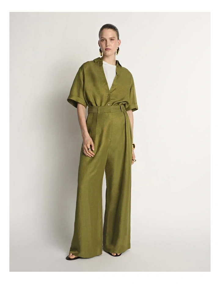 Drapey Viscose Linen Shirt image 5