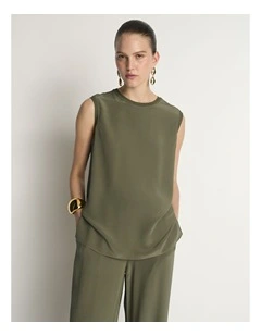 Silk Rib Trim Tank