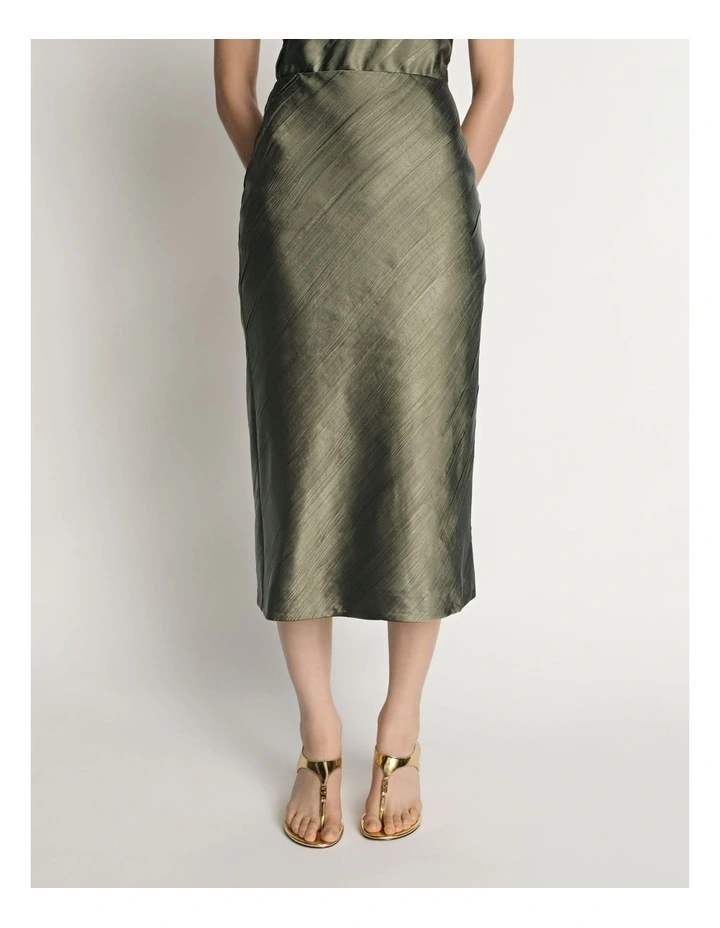 Crinkle Satin Skirt image 1