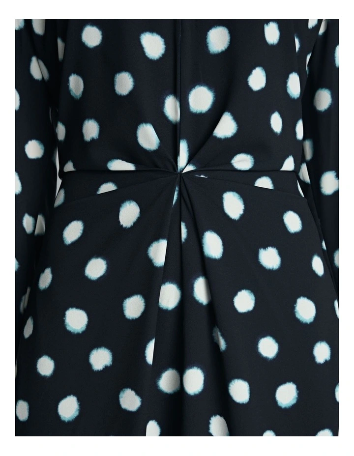 Polka Dot Light Viscose Midi Dress image 4