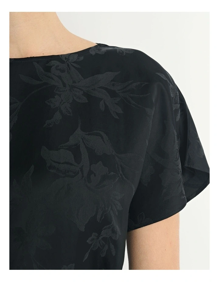 Blossom Jacquard Belted Top image 5