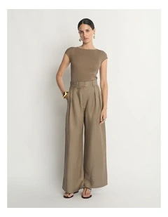 Cotton Silk Cap Sleeve Knit