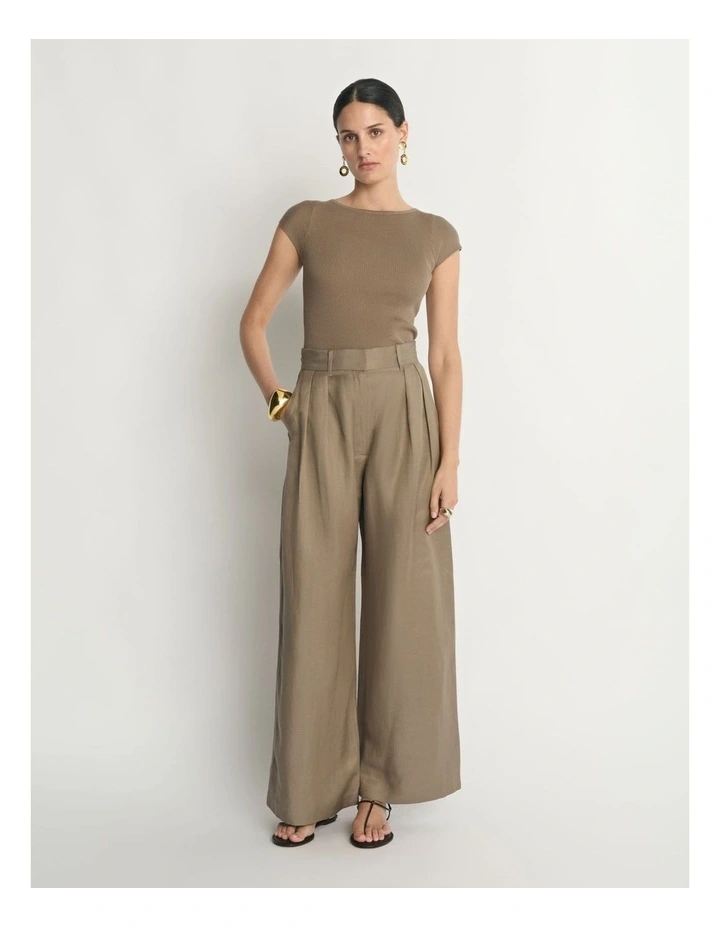 Cotton Silk Cap Sleeve Knit image 1