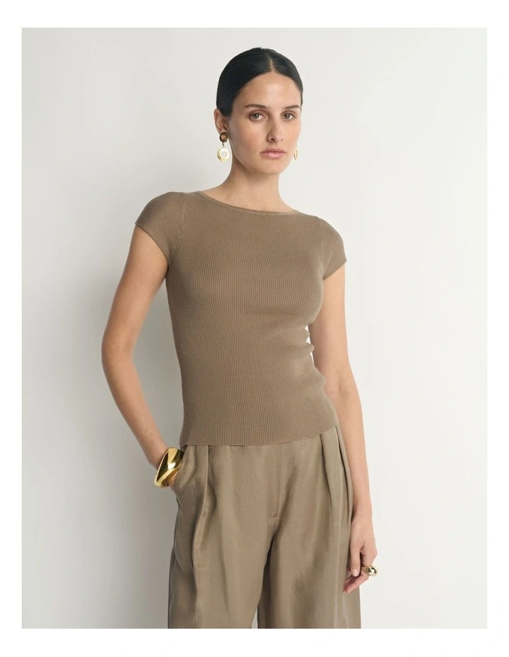 Cotton Silk Cap Sleeve Knit image 4