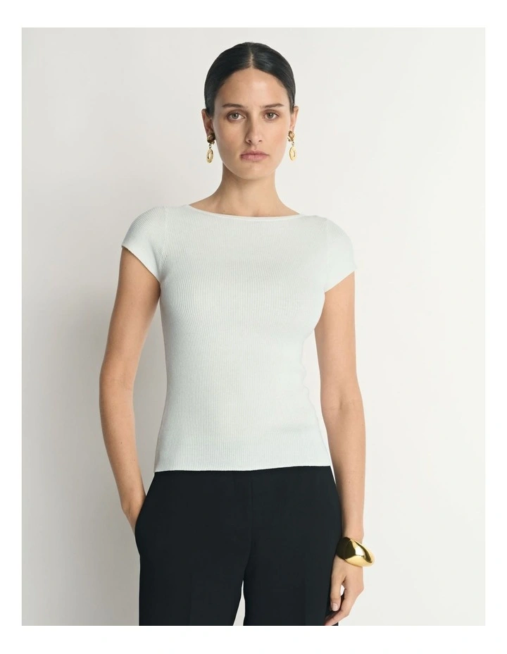 Cotton Silk Cap Sleeve Knit image 3