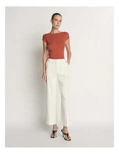 Cotton Silk Cap Sleeve Knit