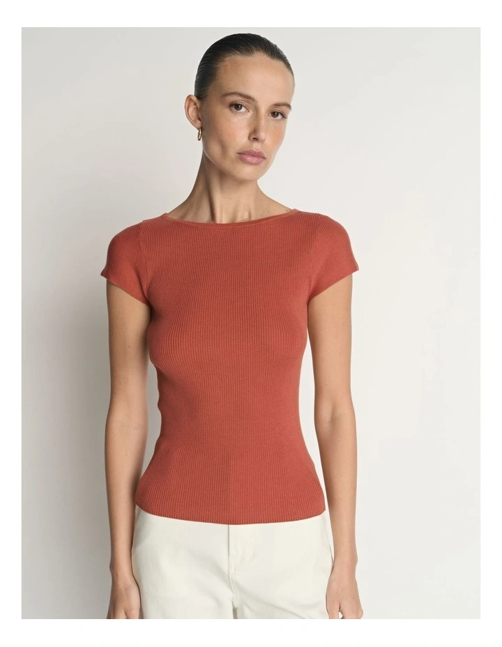 Cotton Silk Cap Sleeve Knit image 3