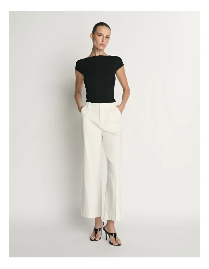 Cotton Silk Cap Sleeve Knit image 1