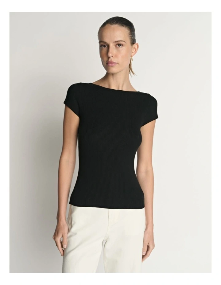 Cotton Silk Cap Sleeve Knit image 3