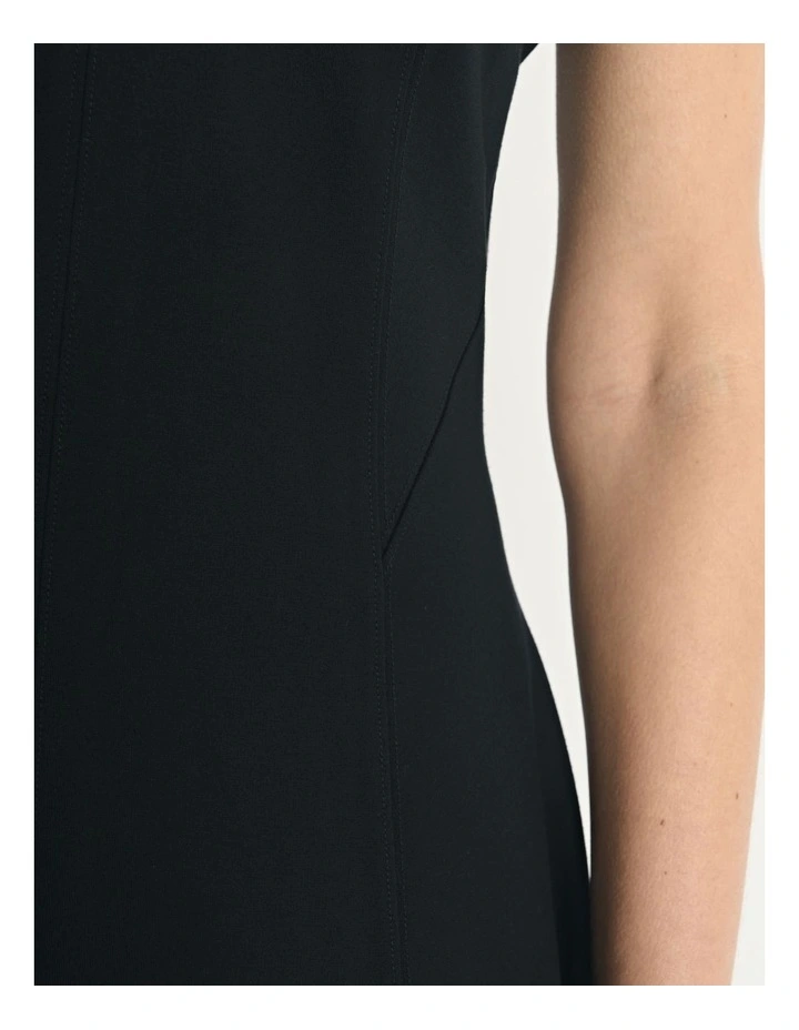 Ponte Seamed Midi Dress image 5