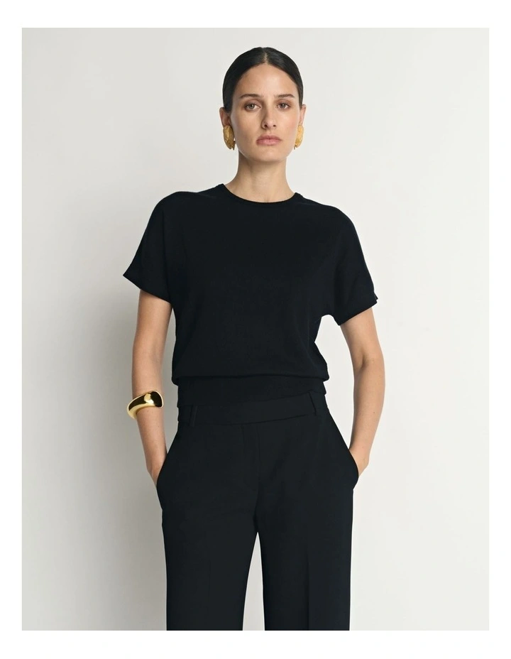 Cotton Cashmere Knit Tee image 3