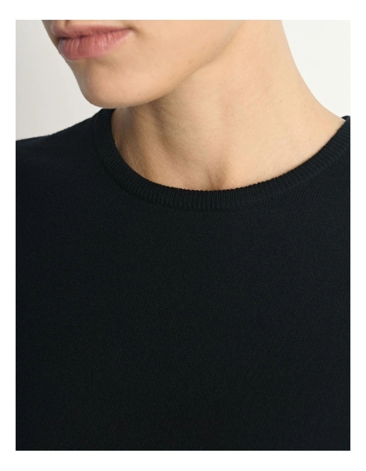 Cotton Cashmere Knit Tee image 4