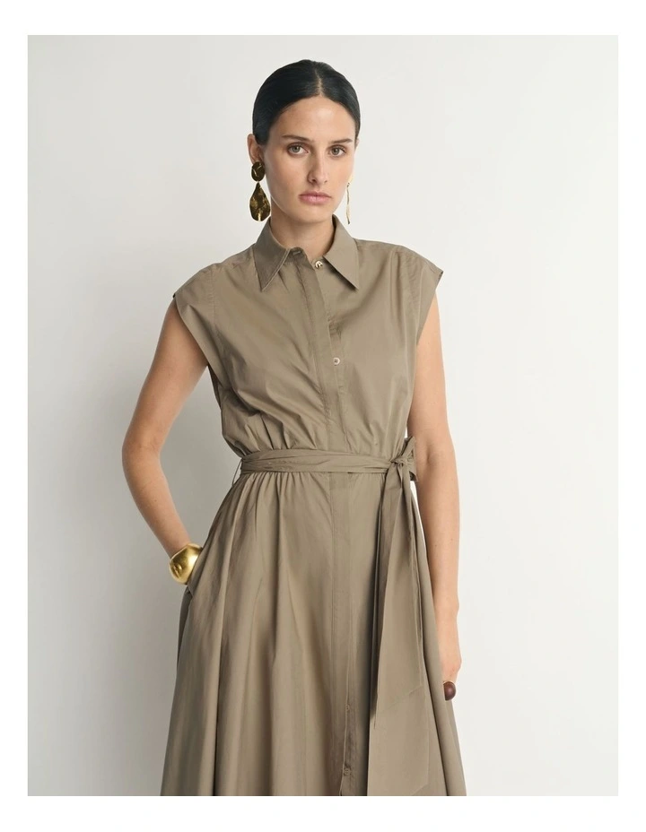 Parachute Cotton Shirtdress image 3
