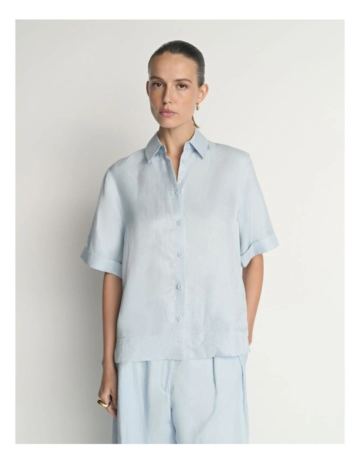Drapey Viscose Linen Shirt image 3
