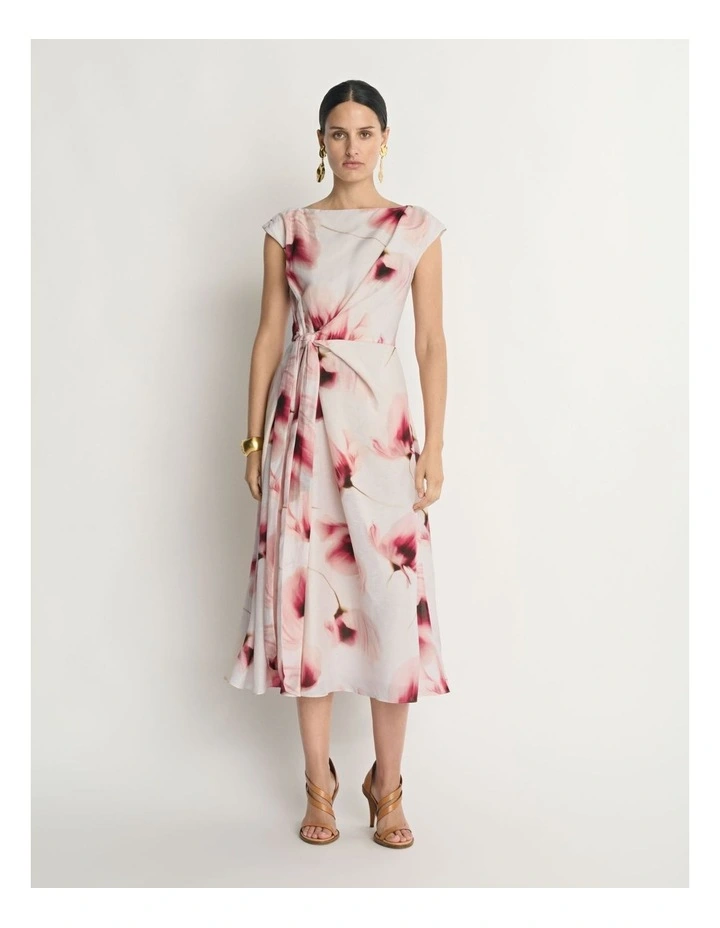 Dawn Poppies Tie Waist Dress image 1