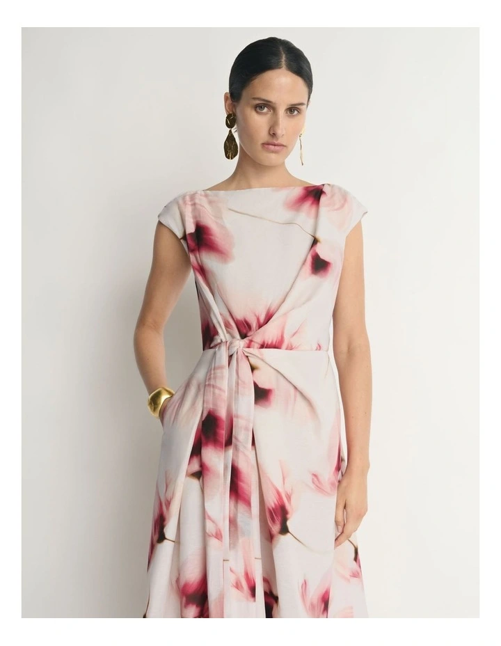 Dawn Poppies Tie Waist Dress image 3