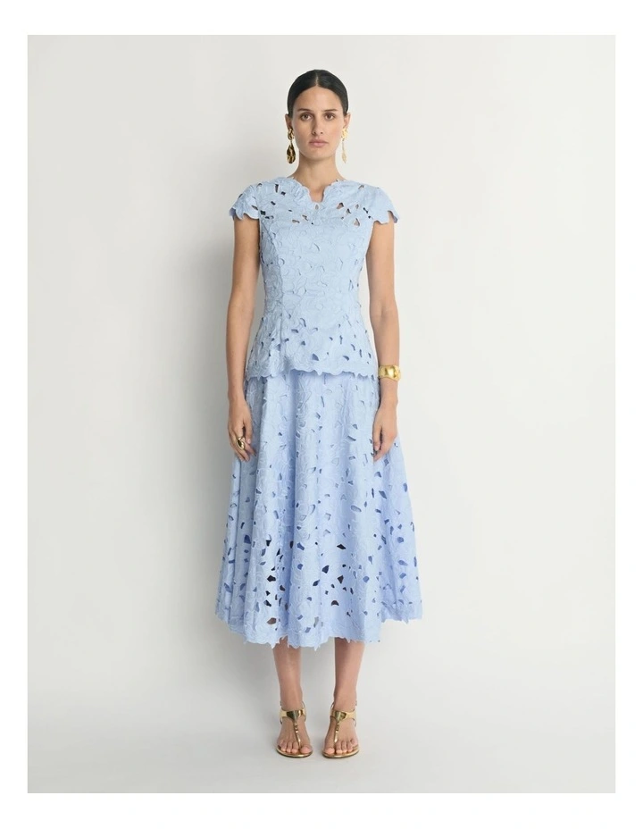 Floral Lace Midi Dress image 2