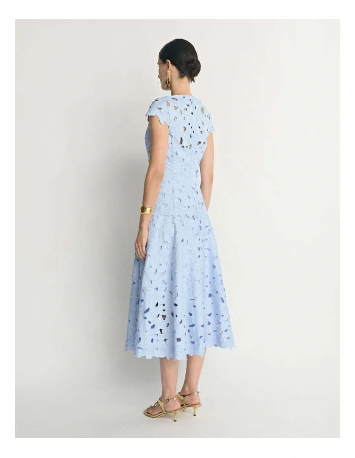 Floral Lace Midi Dress image 3