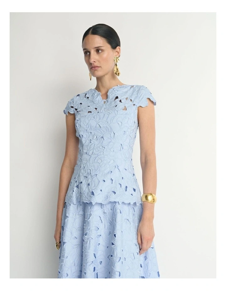 Floral Lace Midi Dress image 4