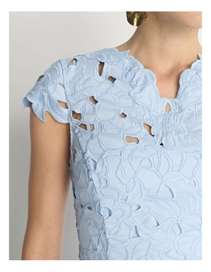 Floral Lace Midi Dress image 5