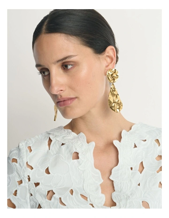 Floral Lace V Neck Top image 4