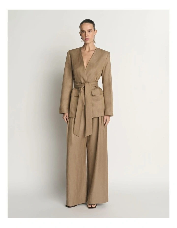 Drapey Viscose Linen Blazer image 1