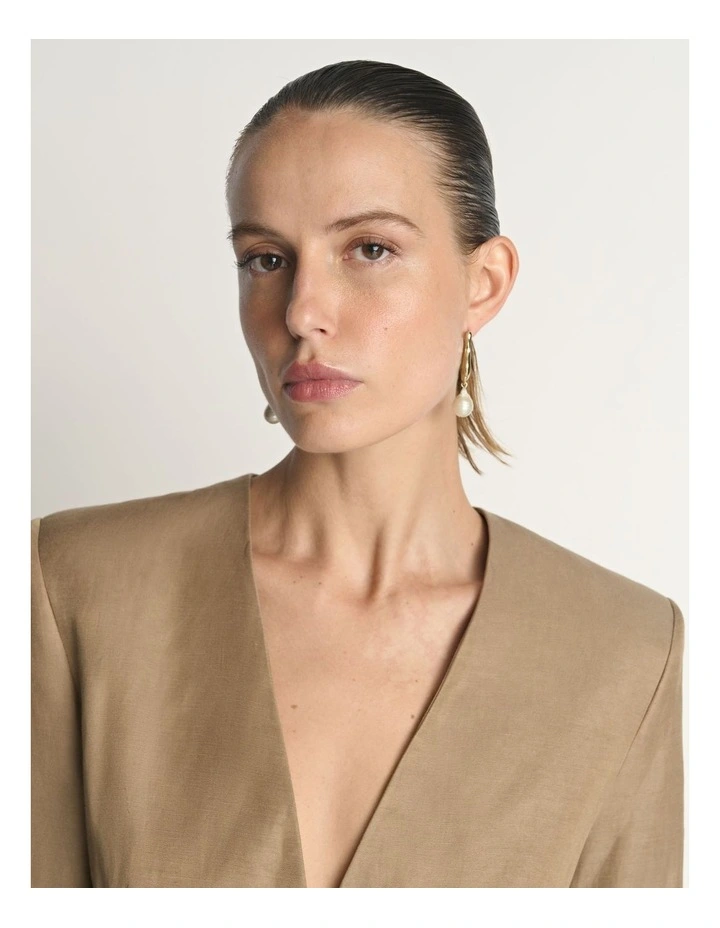 Drapey Viscose Linen Blazer image 4