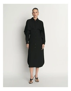 Geo Jacquard Shirtdress