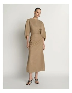 Drapey Linen Cocoon Sleeve Top