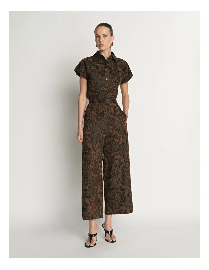 Floral Jacquard Pants image 1