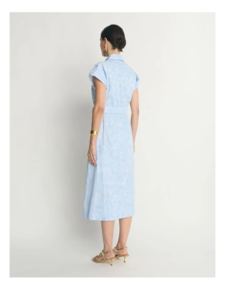 Floral Jacquard Shirtdress image 2